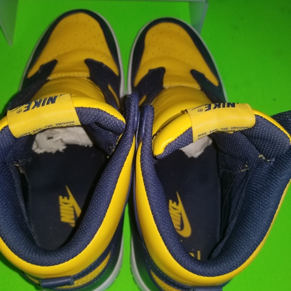 Sacai x Nikelab Dunk Lux "Varsity Maze Navy" aka Michigan - Picture 9 of 13